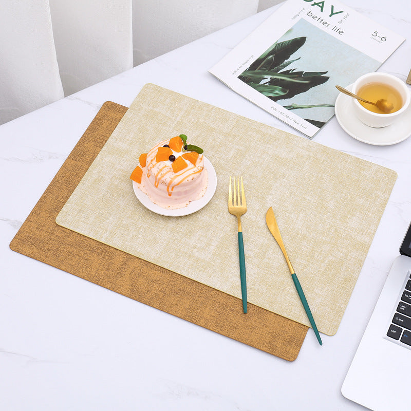 Wholesale French Style Leather Table Pad, 90 Leather Material, Square