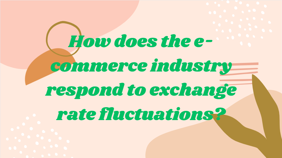 How does the e-commerce industry respond to exchange rate fluctuations?