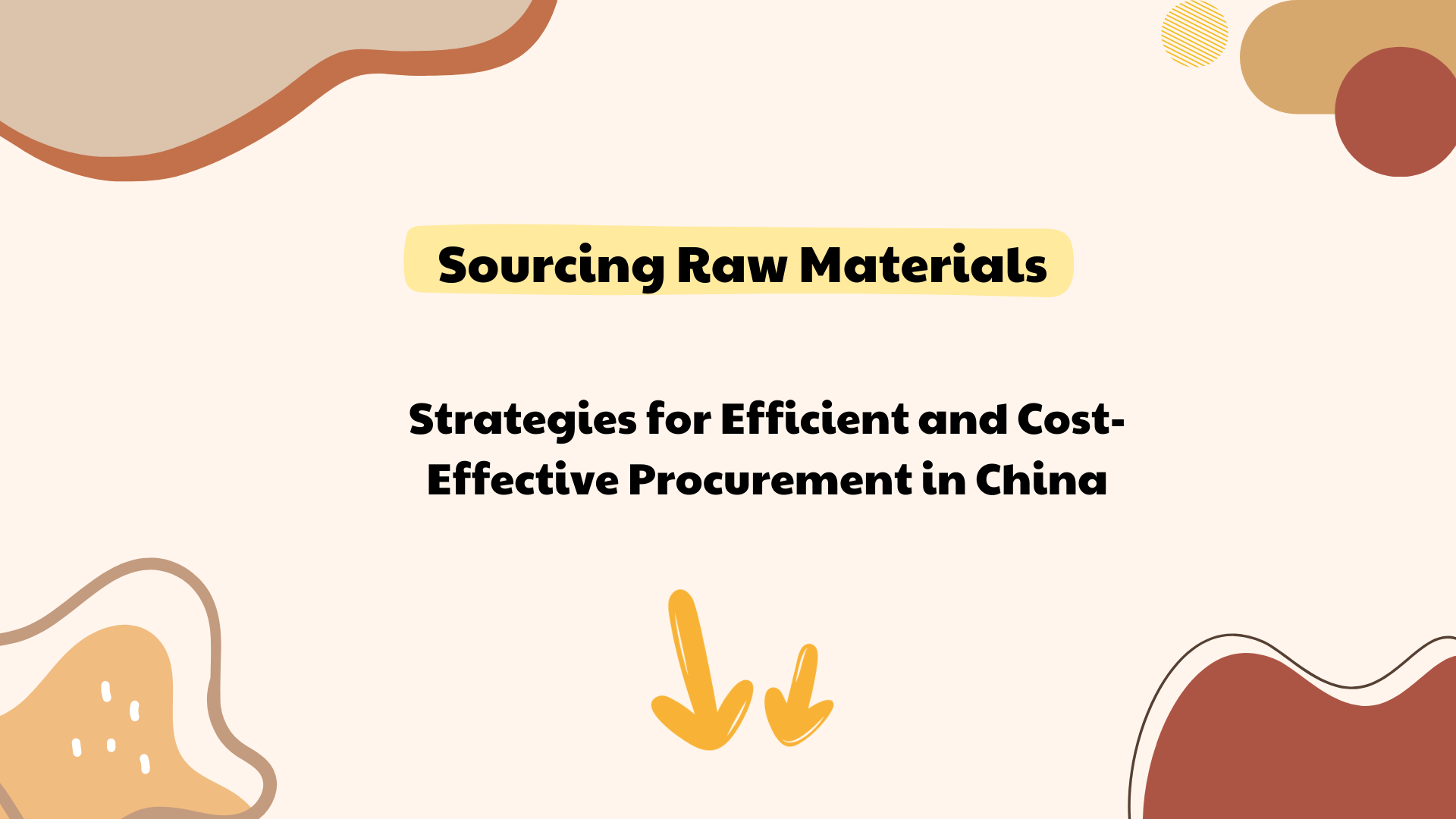 Sourcing Raw Materials: Strategies for Efficient and Cost-Effective Procurement in China