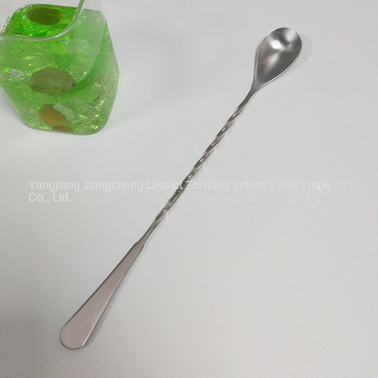 Wholesale 304 Stainless Steel Cocktail Stirring Spoon Long Handle Thin ...