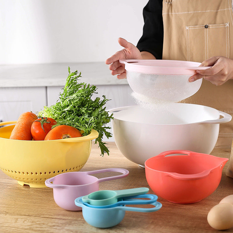 Wholesale Rainbow Kitchenware 8-Piece Set - PP Plastic Colander for ...
