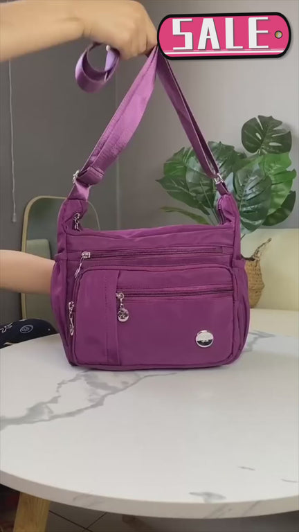 Lightweight Nylon Canvas Shoulder Crossbody Bag