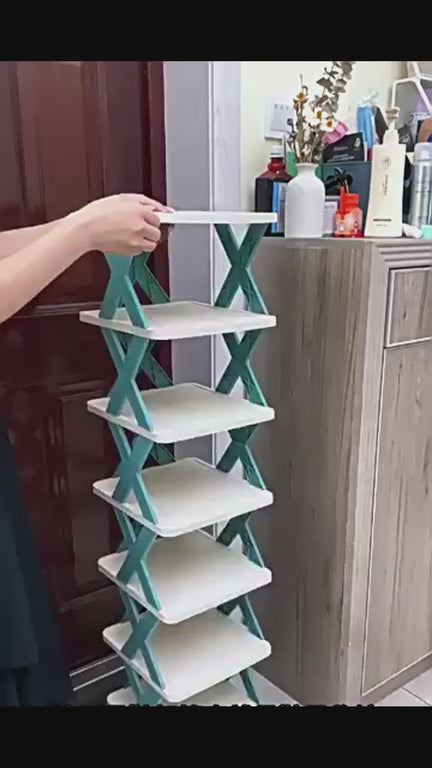Space Saving Multi-Tier Shoe Rack